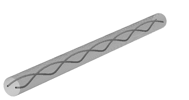 Заготовки с двумя спиральными каналами охлаждения (30°)